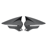 Galinio vaizdo veidrodžio dangtis juodas, skirtas Seat Leon 5F MK3 ST Cupra 2013-2019 automobilio &scaron;oninio galinio vaizdo veidrodėlio dangtelio priedai