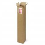 Carton d'emballage allong&eacute; 50 x 10 x 10 cm - Simple cannelure ruda