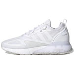adidas ZX 2K Boost Triple White Unisex sportbačiai Debesėlio baltumo Pilkai-Vienas GY2688 36
