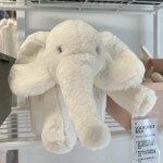 Super mink&scaron;ti pilki dramblio pliu&scaron;iniai žaislai, mieli kim&scaron;ti ausys, ilgi pliu&scaron;iniai dramblio gyvūnai, pliu&scaron;inė apkabinanti pagalvė 45cm