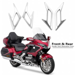 GL1800 Chromuotos priekinio ir galinio sparno ventiliacijos dekoratyvinės apdailos juostelės Honda Goldwing GL1800 Goldwing 1800 GL 1800 2018- Rear
