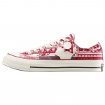 ISABEL MARANT x Converse Chuck 70 Ox Patogūs ir universalūs Patvarūs žemi drobės batai Unisex, smėlio spalvos su raudonu 41.5