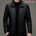 Pierre Cardin vyri&scaron;kas žiemos avikailio odos &scaron;varkas su kailiniu pamu&scaron;alu 3XL (155-175 jin) black