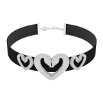 Swarovski &Scaron;irdelės formos gulbės pakabukas Karoliai Moteri&scaron;ki karoliai Juodi 5644909 Black,F