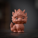 Keraminis Zodiako Drakono Talismanas Dekoratyvinės Figūrėlės Kinų Paslaptingi Gyvūnai Mielas Namų Kambario Biuro Arbatos Staliuko Dekoratyvinė Statulėlė