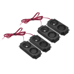 Uxcell 2 vnt. 5W 8 Ohm Dvigubi Mini Garsiakalbiai Viso Dažnio Mobilūs Ne&scaron;iojami Reklaminiai Garsiakalbiai su Gnybtų Laido Jungtimi Atskirtuvu Mažiesiems