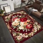 Prabangus Vintažinis Gėlių Ra&scaron;to Plotinis Kilimas Neslystantis Skalbiamas Ma&scaron;inoje Grindų Kilimėlis Svetainei Miegamajam Biuro Dekorui Skalbiamas Kilimas 60cm x 200cm