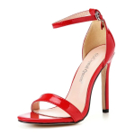 Moterų Batai Prabangūs Auk&scaron;takulniai Vasariniai Kristaliniai Karalienės Seksualūs Juodi Moteri&scaron;ki Suknelės Sandalai Madingi 11CM Smaili High Heel Lady vakarėlio Batai 42 raudona