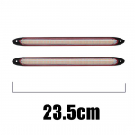Led Car DRL dienos žibintai, atsparūs vandeniui, universalūs automatiniai priekiniai žibintai, nuoseklus posūkio signalas, geltona tekanti lempa 23.5CM