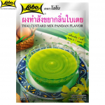 Lobo Thai Custard Mix Pandan skonio, lengvai paruo&scaron;iamas. Tiesiog įpilkite verdančio vandens / Nepridėta konservantų / Padaroma 3-4 porcijos, tailandieti&scaron;kas desertas, 120 g