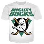 Vasaros juokingi &bdquo;Mighty Duck&ldquo; grafiniai mar&scaron;kinėliai vyrams, gatvių apranga, berniukų ir mergaičių laisvalaikio jaukumo tendencijos, mar&scaron;kinėliai, mar&scaron;kinėliai. XL