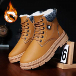 &bdquo;Plus Velvet Snow Boots&ldquo; medvilniniai batai žieminiai vyri&scaron;ki auk&scaron;to vir&scaron;aus storėjantys &scaron;ilti ir atsparūs dilimui batai 39 brown