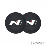 2 vnt. 6,6 CM automobilio vandens puodelio lizdas automobilinis padėkliukas universalus dekoravimo priedai, skirti nline tucson kona sonata Veloster i30 i20 n Elantra visureigiui 2PCS juoda