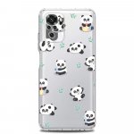 Avokadas Miela Kiaulytė Panda Naujas Kvadratinis Skaidrus Telefono Dėklas Xiaomi Redmi Note 12 11 9S 9 8 10 Pro+ 7 8T 9C 9A 8A K40 Žaidimų Apsauga Redmi Note 10