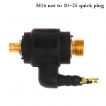 M16 Tig degiklio suvirinimo adapterio veržlės jungtis DKJ10-25 DKJ35-50 Tig suvirinimo adapteris