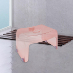 Adjustable Footrest Stool for Home and Office Use raudona