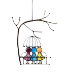 Suncatcher Art Langų apmu&scaron;alai Angels Couple Love Namų dekoras Dovana