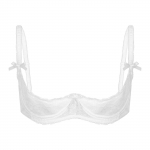 Moterų liemenėlės 1/2 puodelio Push Up Underwire, nėriniuotos liemenėlės apatiniai apatiniai naktiniai drabužiai porų žaidimams S