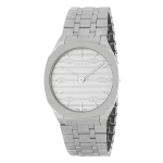 Gucci YA163402 25H moteri&scaron;kas laikrodis sidabras
