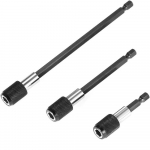 60/100/150mm &Scaron;e&scaron;iakampis Greito atleidimo Savaime užsifiksuojantis Prailginimo Kotas Elektrinis Gręžtuvas Suktuvas Greito Perdavimo Kotas Atsuktuvų Įrankių Rinkinys