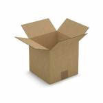 Carton d'emballage carr&eacute; 20 x 20 x 20 cm - Simple cannelure