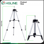HGLINE 1,2M 1,5M lazerinio lygio trikojis i&scaron;tempiamas trikojis, tinkamas 5/8 colių lazerinio lygio aliuminio trikojiui su pakeliama svirtimi 1.2M Tripod