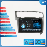 Hizpo Hizpo 10.1 Carplay 4G 2 Din Android 13 Automobilio radijas Volkswagen Golf 7 2013 - 2017 Juodos pilkos spalvos Vaizdo grotuvas GPS DSP I&scaron;manusis Autoradio RDS W7 G 8Core 6G 128G,AI
