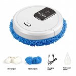 Cross-Border Smart Floor Cleaner: Aromaterapija, drėkintuvas, sausas ir &scaron;lapias valymas, dvejopo naudojimo ma&scaron;ina perlų baltos spalvos