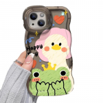 Grafiti Varlė Antis Tinka Apple 12 Mobiliojo Telefono Dėklui 15/14plus Juokingas Apsaugantis nuo kritimo 13promax Dvigubas Stovas X iphone 15