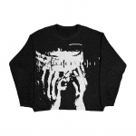 Unisex Hip Hop Streetwear Megztas Megztinis Vyrams Gotikinis Portreto Spaudinys Puloveris Ruduo Harajuku Megztinis Moterims Didelio Dydžio Megztinis L