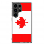 Coque T&eacute;l&eacute;phone &ndash; Samsung &ndash; Galaxy S21 Ultra &ndash; Drapeau Canada &ndash; Souple &ndash; Multicolore