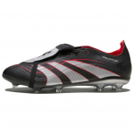 adidas Predator League Sulankstomas Liežuvėlis FG MG BSR Unisex Futbolo Batai Juodi Core-Black Sidabriniai-Metaliniai JR6881 42