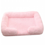 Pliu&scaron;inė apvali naminių gyvūnų lova &scaron;unims ir katėms - Žieminis &scaron;unų kilimėlis XXL 120x80x20cm (With Inner Liner)