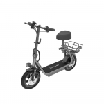 Stride Power M5 Pro Electric Scooter with Seat and Basket, 750W Motor, 12inch 48V 10.4Ah battery pilka