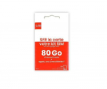 SIM kortelė - SFR - Nauja - 80 GB interneto - Neriboti skambučiai, SMS, MMS - Be 5G abonemento