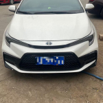 19-23 Levin US Corolla Sport priekinio bamperio tinklelio rėmo rūko žibinto dekoratyvinis dangtelis Glossy Black