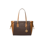 Michael Kors Mk Voyager Monogram Vintage Klasikinis Odinis Parduotuvių Krep&scaron;ys Moteri&scaron;kas krep&scaron;ys Tamsiai Rudas 30F8GV6T8B-252 Basic Set (Bag+Dust Bag)