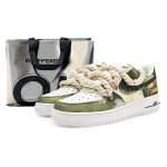 Nike Air Force 1 Abrasion Resistant Low top Skateboard Shoes Unisex White Green CW2288-111(Team131-2.0 S) 38.5