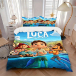 3 vnt. Luca Disney 1 užvalkalas + 2 pagalvių užvalkalai, pagalvės įdėklai nepridedami, skalbiamas ma&scaron;inoje, tinkamas naudoti visais metų laikais, paauglių ir suaugusiųjų kambariams122 135x200cm