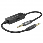 Cubilux TRS linijos į mikrofoną slopintuvas, perjungiamas stereo garso adapterio laidas DSLR kameroms ir vaizdo įra&scaron;ymui, 30 cm, 3,5 mm laidas, 3 pakopų