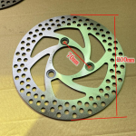 200mm 220mm Diskinis stabdys 3 skylės 57mm 70mm Motociklo Universalus Priekinis Galinis Ratas Elektriniai dviračiai Stabdžių suportas 200x7.0mm white