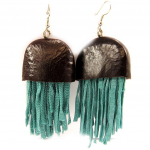 Les Tr&eacute;sors De Lily [L5269] - Boucles Cr&eacute;ateur 'Kilimanjaro' turquoise