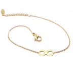 Les Tr&eacute;sors De Lily [P9158] - Bracelet acier 'Infini' dor&eacute; ros&eacute; (gold pink) - 11x5 mm ry&scaron;kiai rožinė