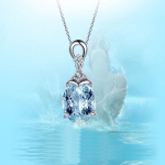 BLUELANS KORJALAI Nuostabus pakabukas grandinėlė pokylių papuo&scaron;alai Vandens la&scaron;as Blizgučiai Kalnų kri&scaron;tolo karoliai Moterų Dovana