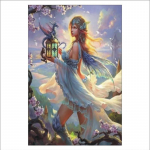 Pilnas 5D &bdquo;pasidaryk pats&ldquo; deimantinis paveikslas Gražus &bdquo;Fairy&ldquo; deimantinis siuvinėjimas Visi&scaron;kai klojamas kryželiu namų dekoras, rankų darbo dovana 20x30cm