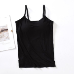 S-3XL Modalinės medvilnės &bdquo;Camisole&ldquo; vir&scaron;ūnės su įmontuota liemenėlėmis &bdquo;Bralette&ldquo; vir&scaron;utiniai apatiniai pamink&scaron;tinta liemenė 2XL