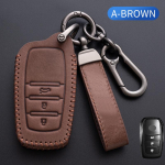 Odinis automobilio nuotolinio valdymo rakto dėklas, skirtas Toyota Auris Corolla Reiz Avensis Verso Yaris Aygo Rav4 Scion TC IM korpuso laikikliui A stytle Brown