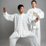 Kung Fu uniforma Tradiciniai kinų drabužiai ilgomis rankovėmis Wushu TaiChi Vyri&scaron;ki Kung Fu uniformos kostiumai Uniformos Tai Chi mank&scaron;tos drabužiai XXXL balta