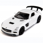 1:32 mastelio Benz SLS AMG modelio automobilis, i&scaron;lietas cinko lydinys, i&scaron;traukiamas atgal žaislinis automobilis su garsu ir &scaron;viesa, skirtas vaikams, berniukui, mergaitei 1/32-15x7.3x4.3cm balta