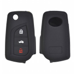 Silikono guminis rakto dangtelio dėklas, skirtas Toyota Auris Corolla Avensis Verso Yaris Aygo Scion TC IM Shell Protecor Skin nuotolinio valdymo automobiliui